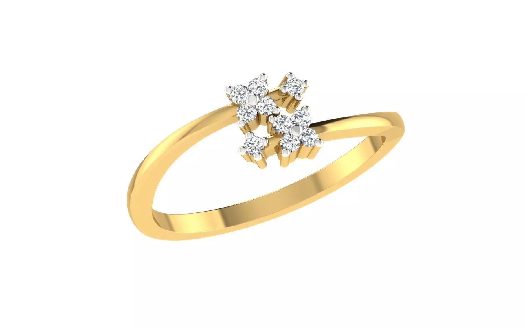 Women Ring  Render 3dm STL OBJ FBX Details 3D print model_0