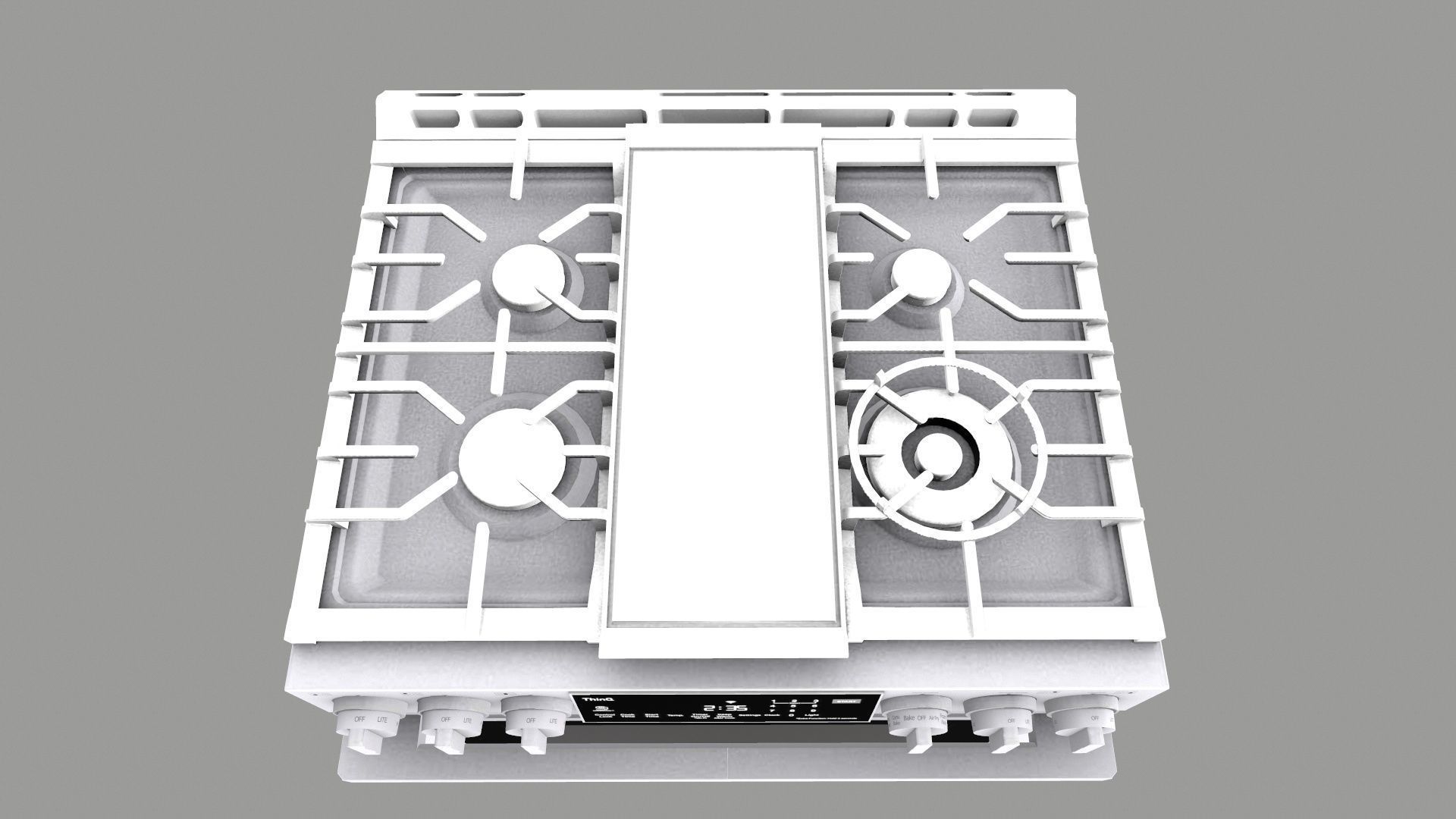 LG Introduces Air Fry and Oven Low-poly 3D model_11