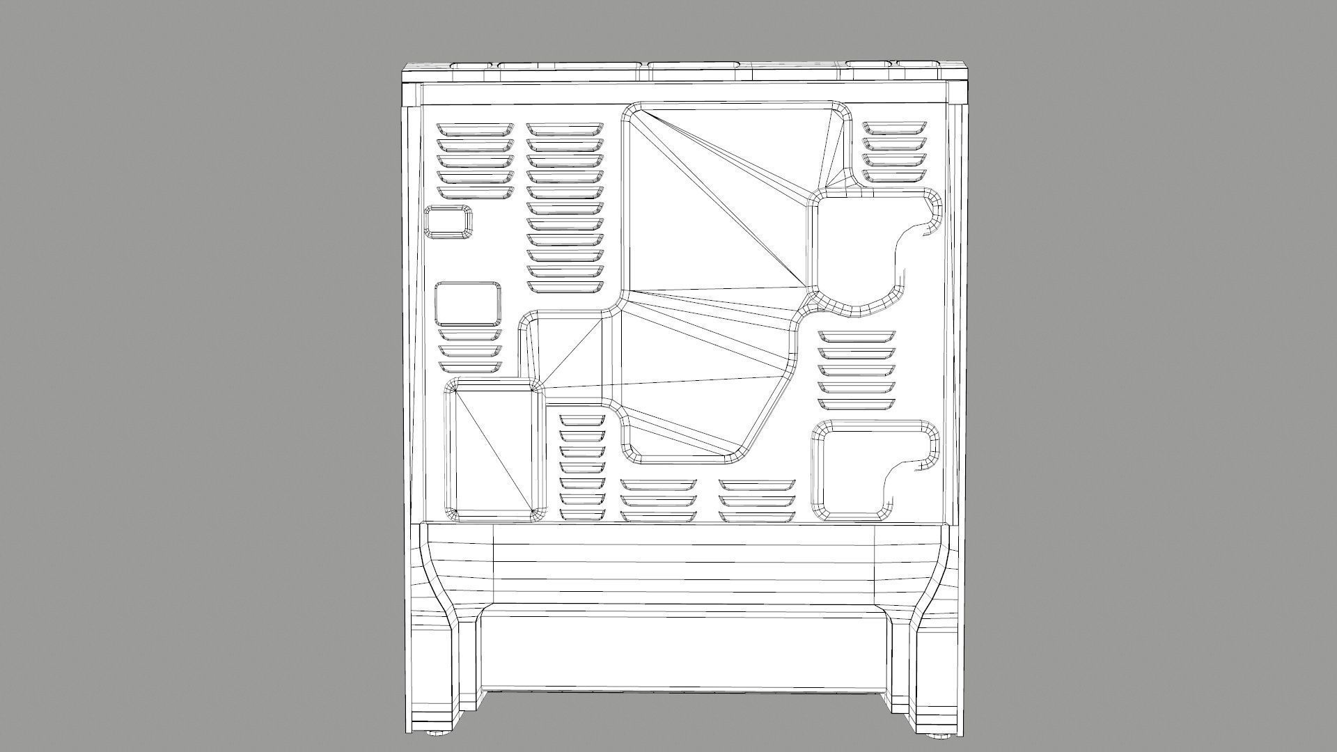 LG Introduces Air Fry and Oven Low-poly 3D model_15