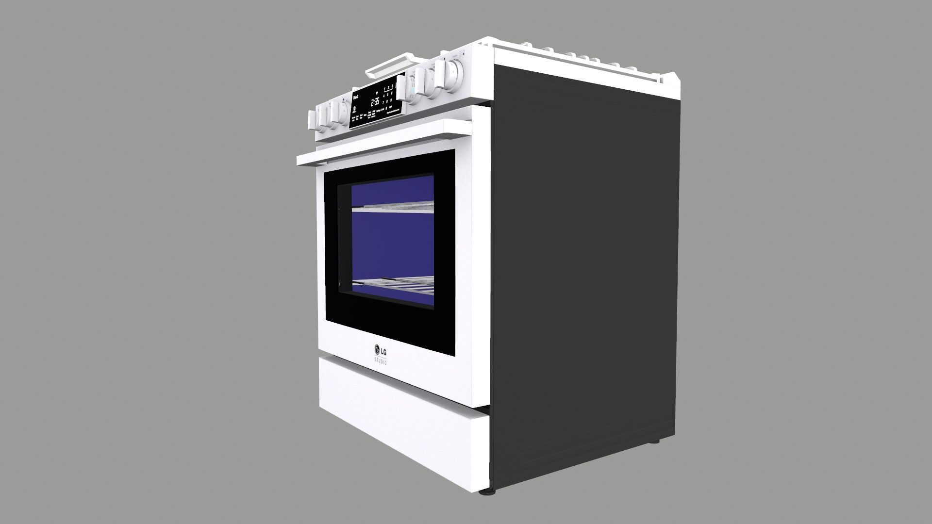 LG Introduces Air Fry and Oven Low-poly 3D model_2