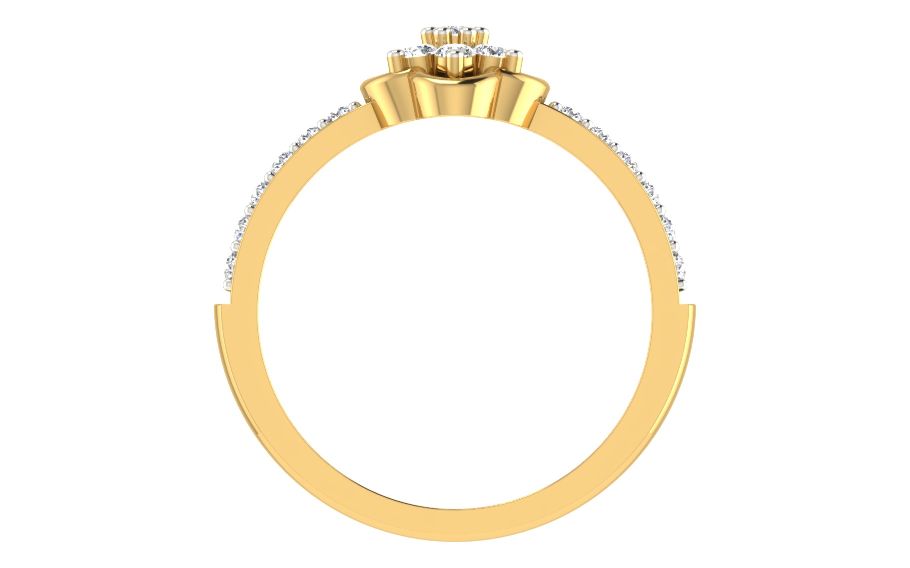 Women Ring Render 3dm STL OBJ FBX Details 3D print model_4