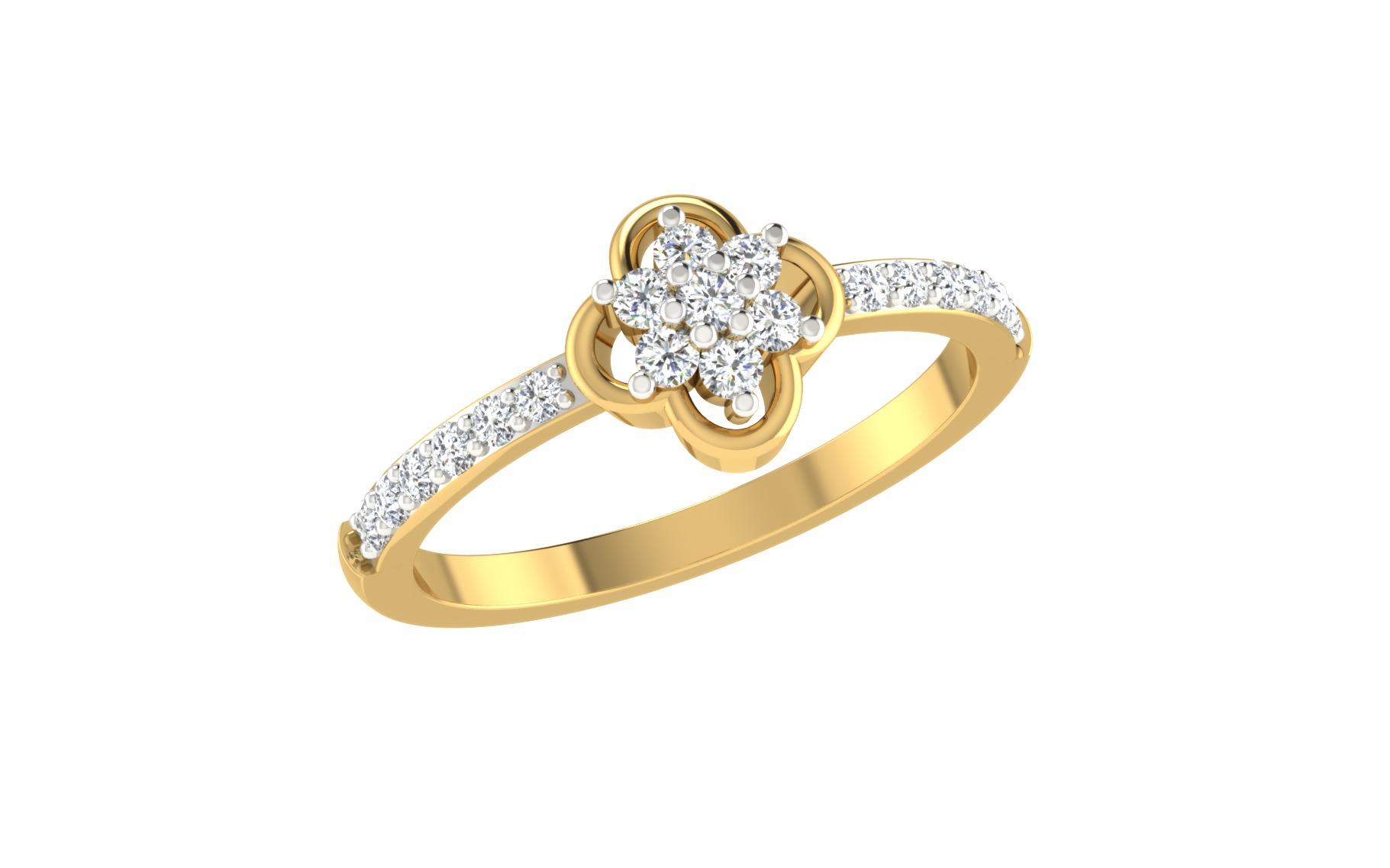 Women Ring Render 3dm STL OBJ FBX Details 3D print model_2