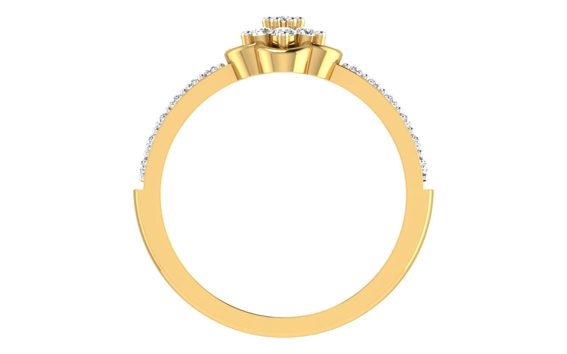 Women Ring Render 3dm STL OBJ FBX Details 3D print model_3