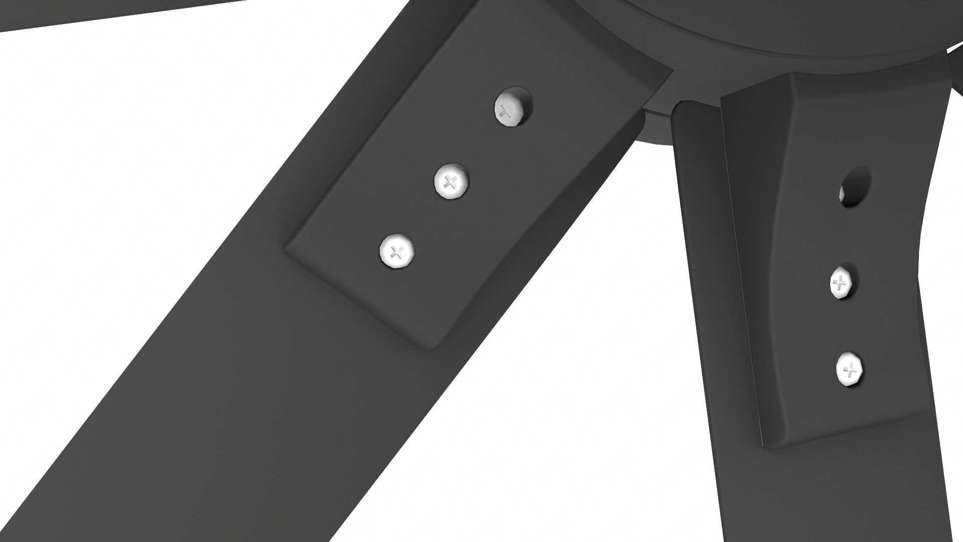 Modern Ceiling Fan Low-poly 3D model_6