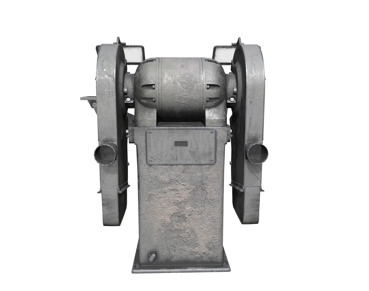 Bench Grinder Low-poly 3D model_2