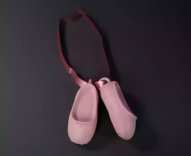Little Girls Ballerina Shoes Keychain