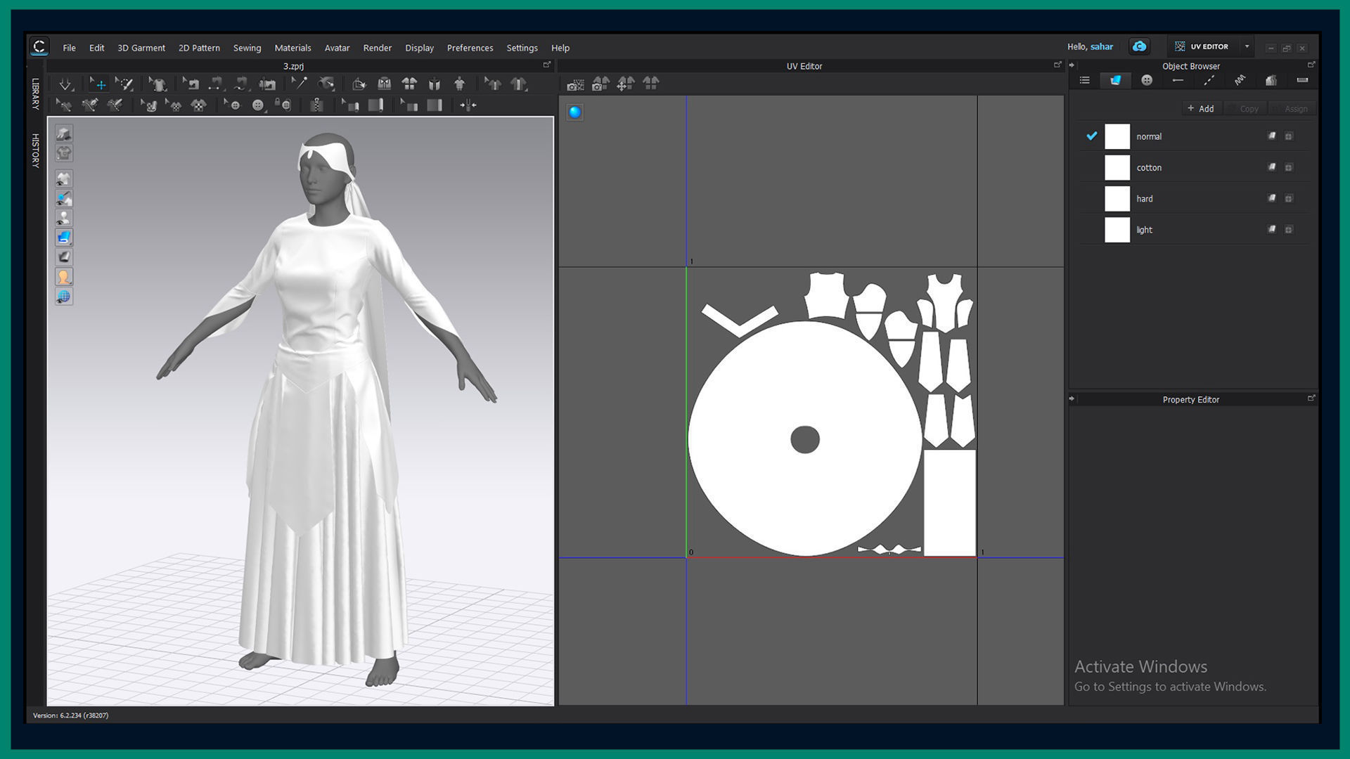 7 female ottoman clothes 3D model_9