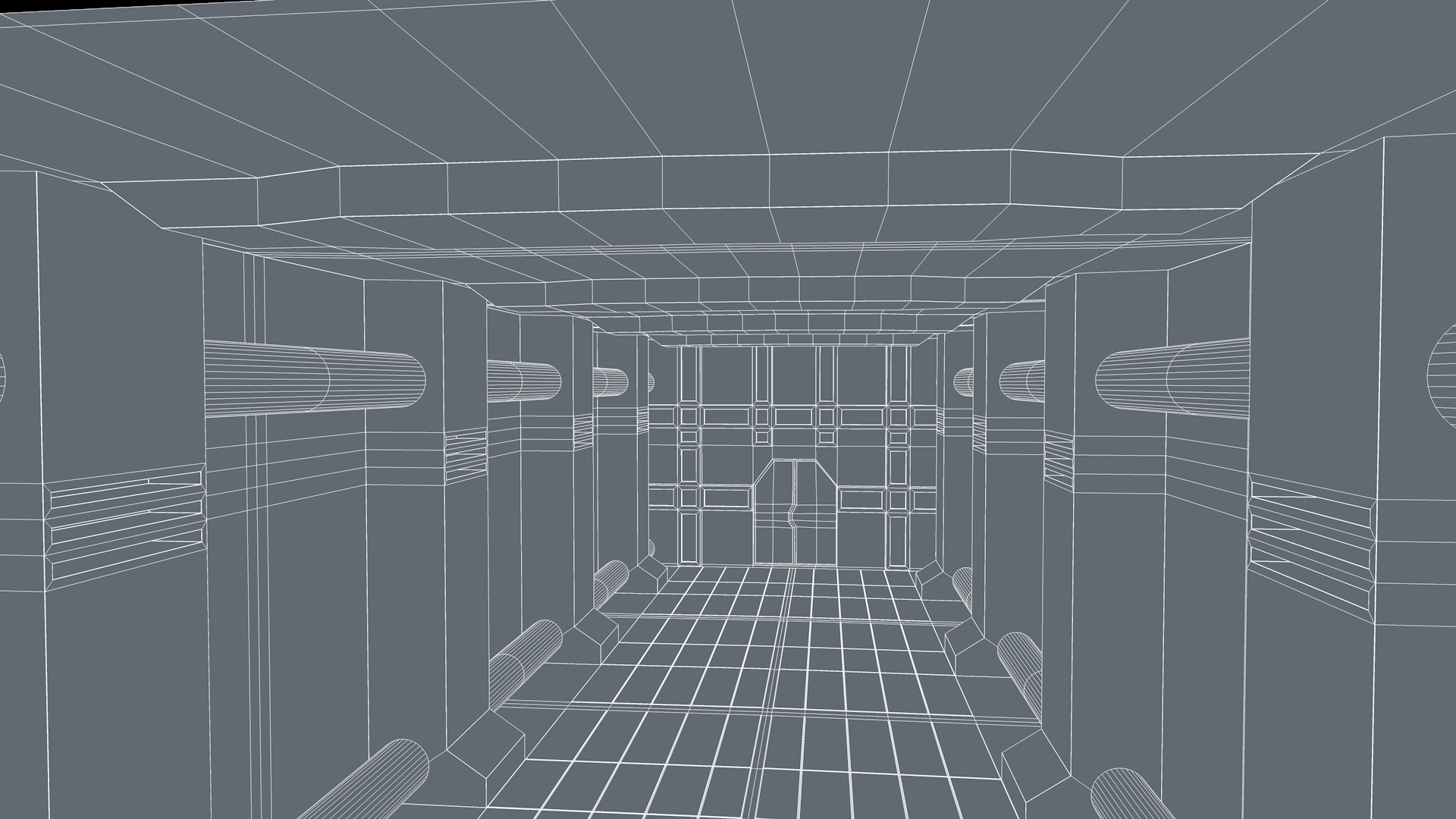 Hallway Interior 3D model_8