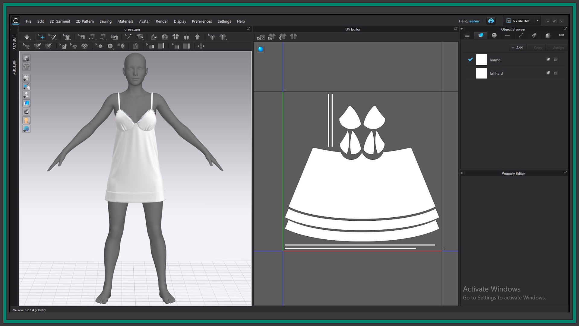 10 pieces female pajamas with texture and smart material 3D model_13