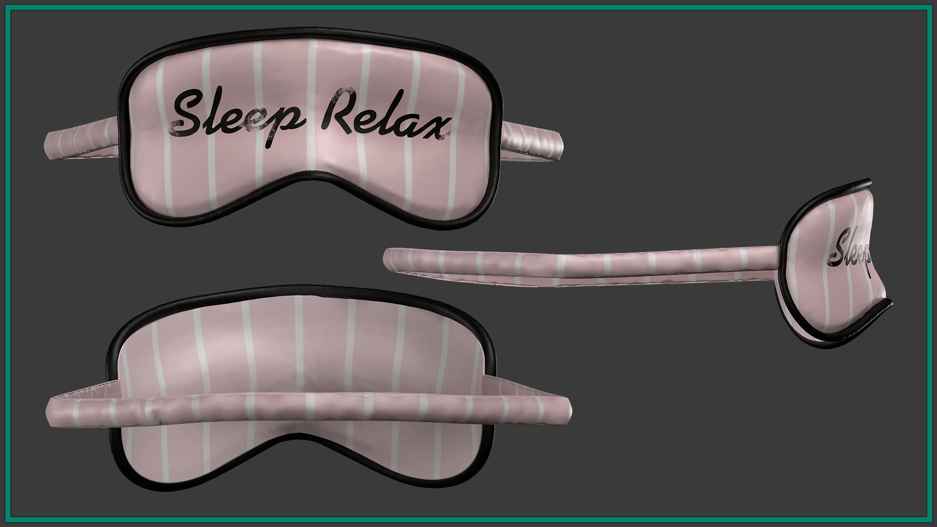 10 pieces female pajamas with texture and smart material 3D model_1