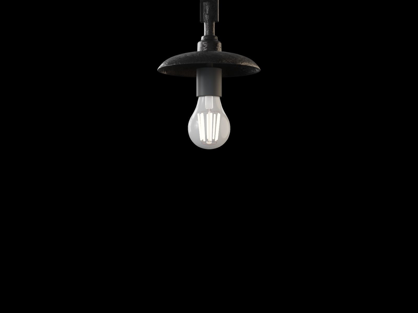 Seed Pendant in Rippled Opaline Glass by RW Guild 3D model_9