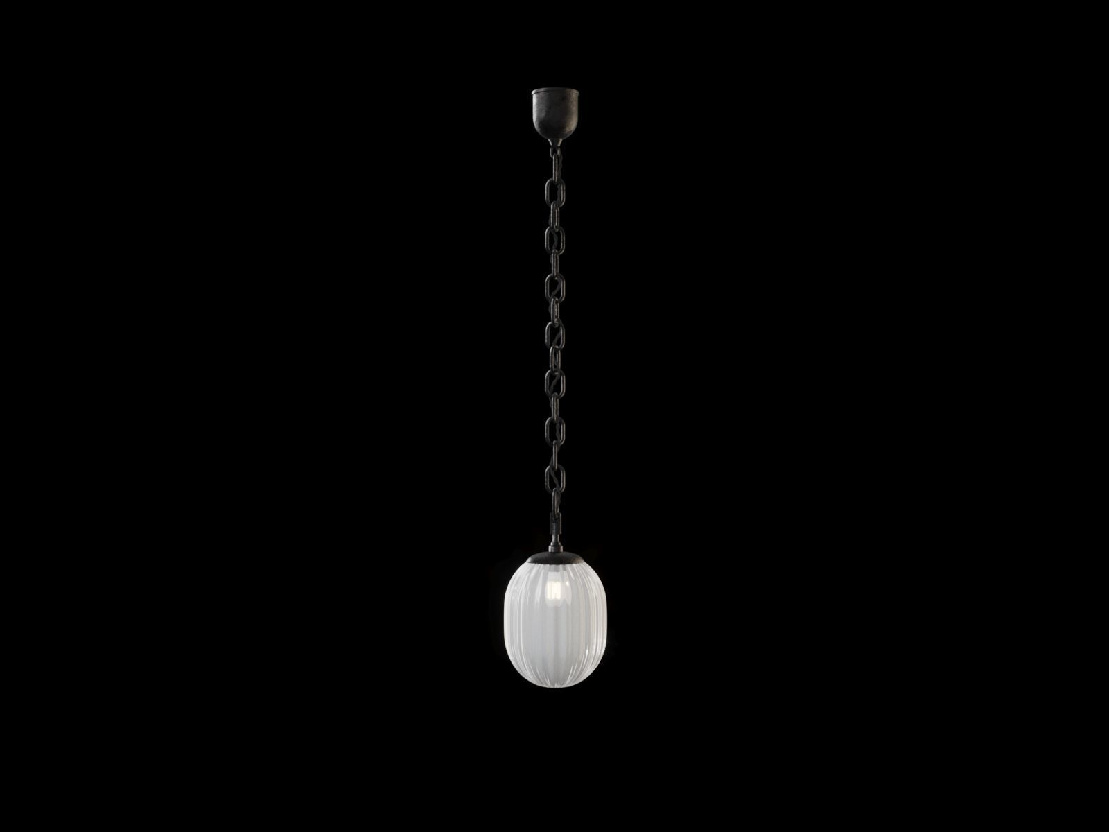 Seed Pendant in Rippled Opaline Glass by RW Guild 3D model_3