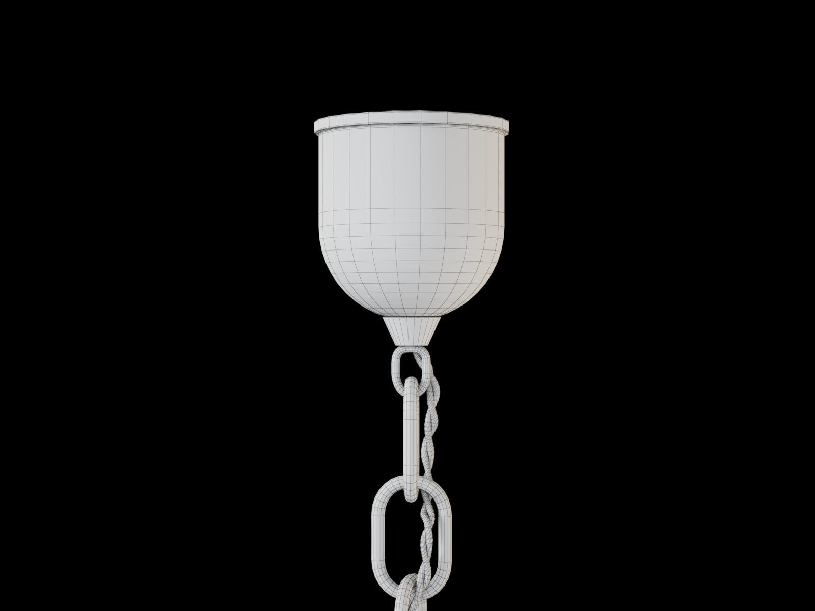 Seed Pendant in Rippled Opaline Glass by RW Guild 3D model_15