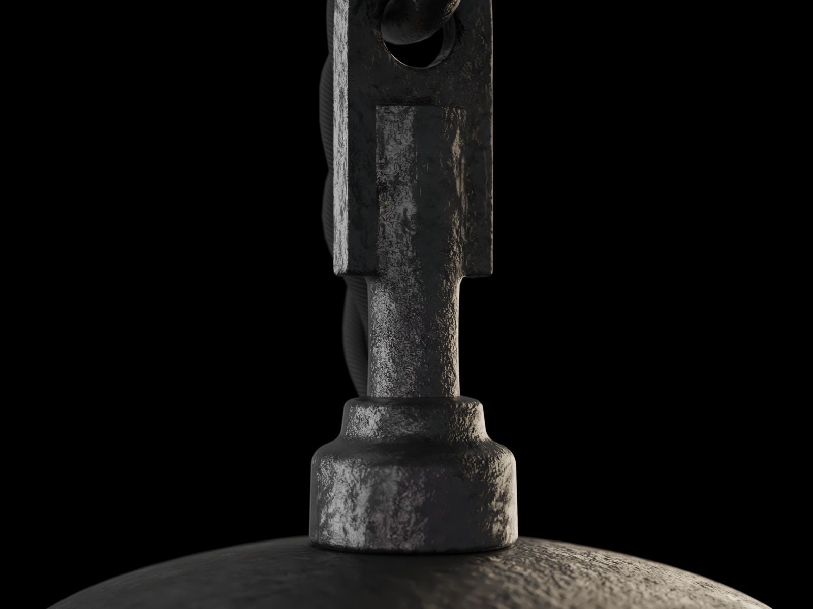 Seed Pendant in Rippled Opaline Glass by RW Guild 3D model_7