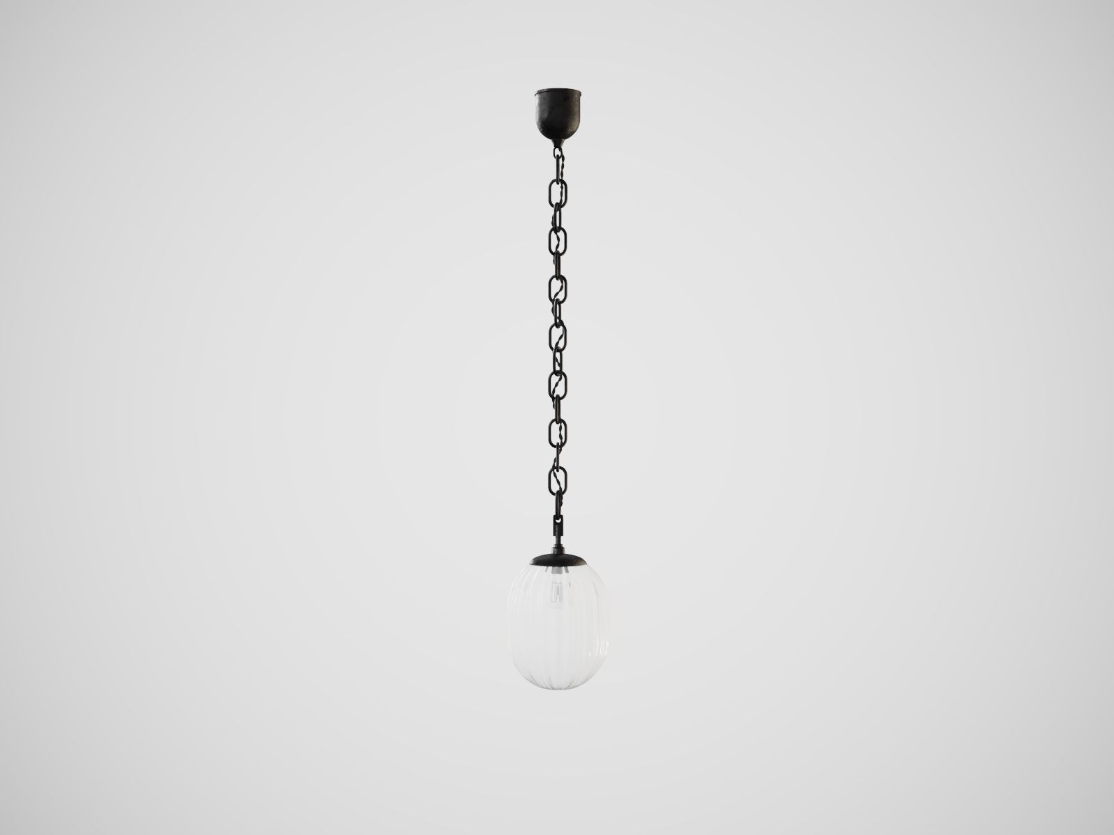 Seed Pendant in Rippled Opaline Glass by RW Guild 3D model_2