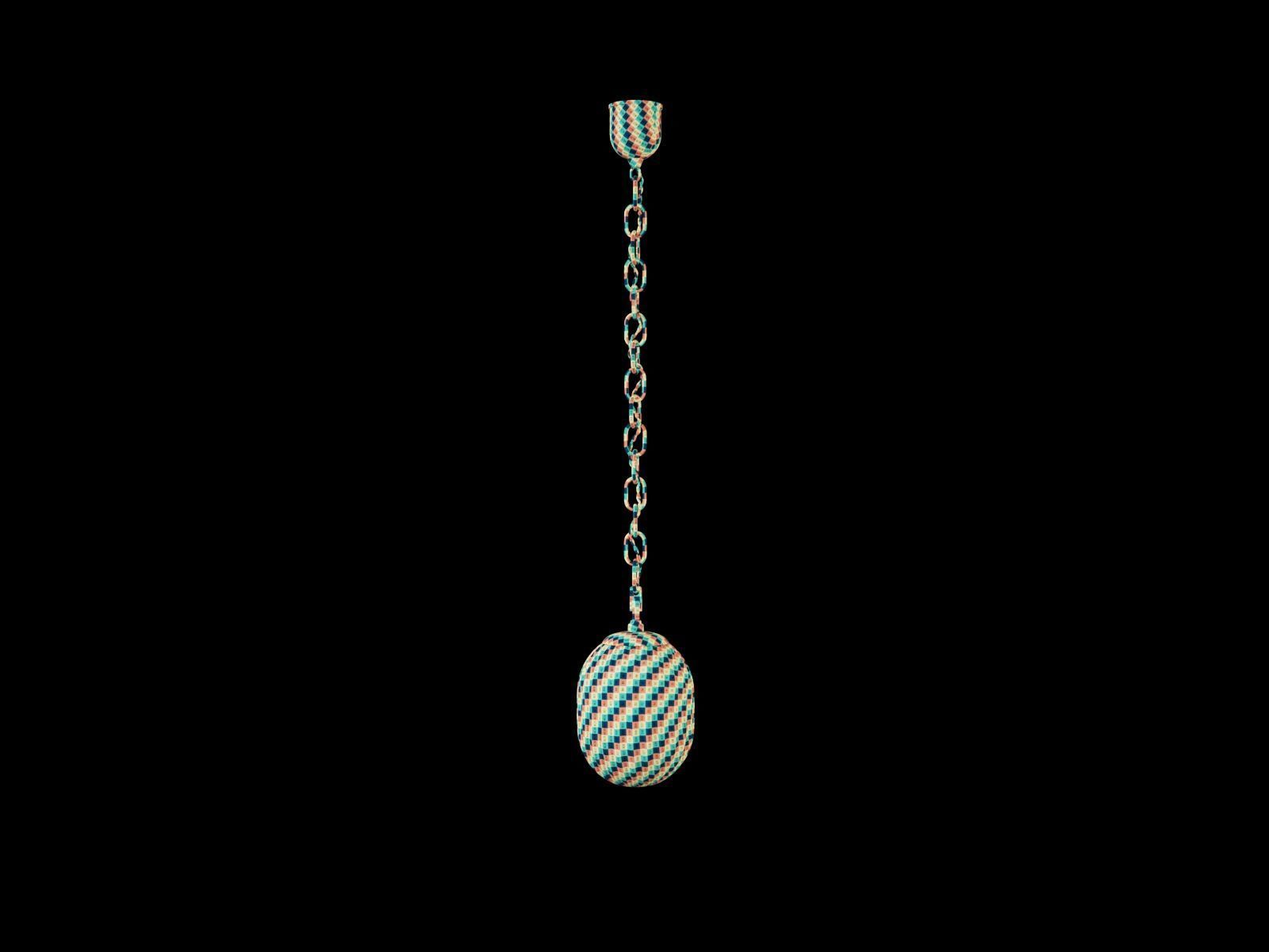 Seed Pendant in Rippled Opaline Glass by RW Guild 3D model_12