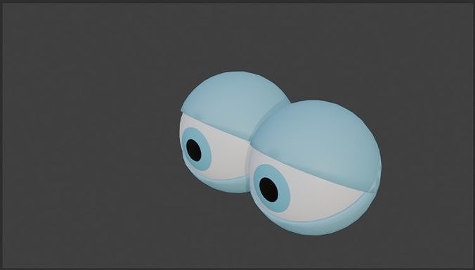 3D rigged eye 3D model