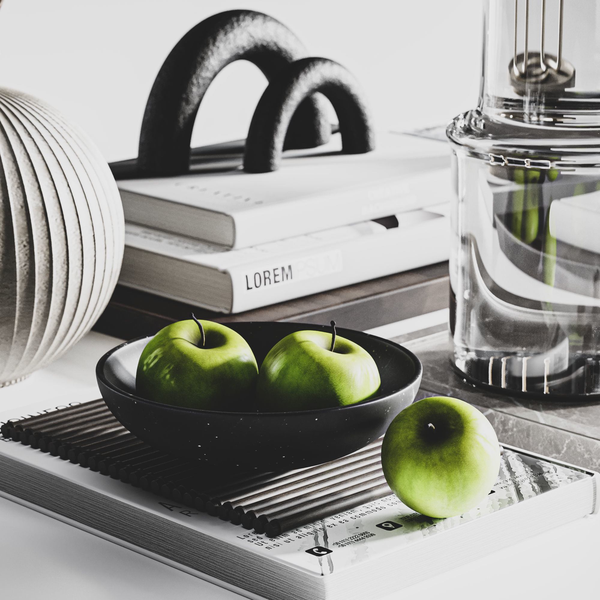 Decorative set01 3D model_5