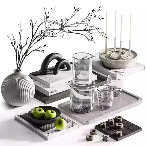 Decorative set01 3D model