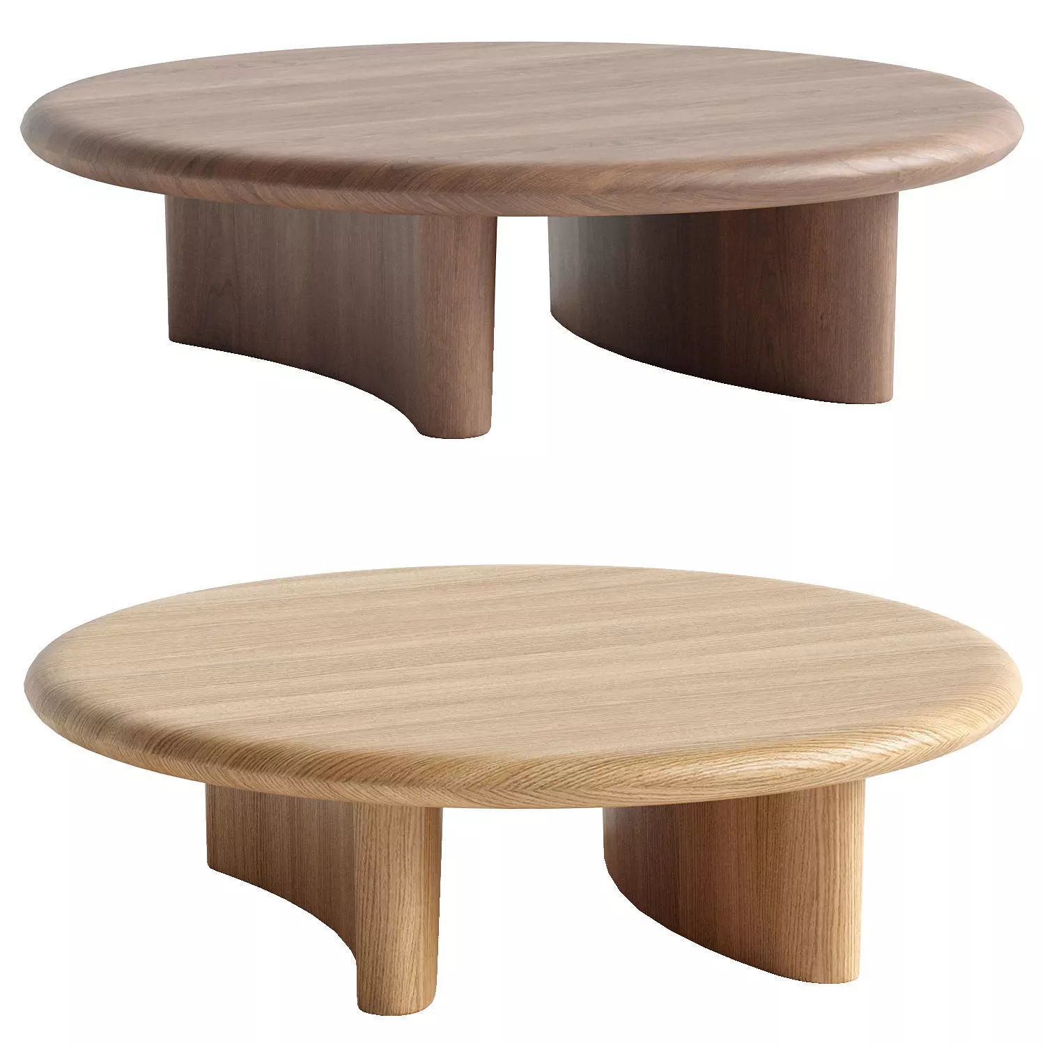 Monument round coffee table 3D model_0