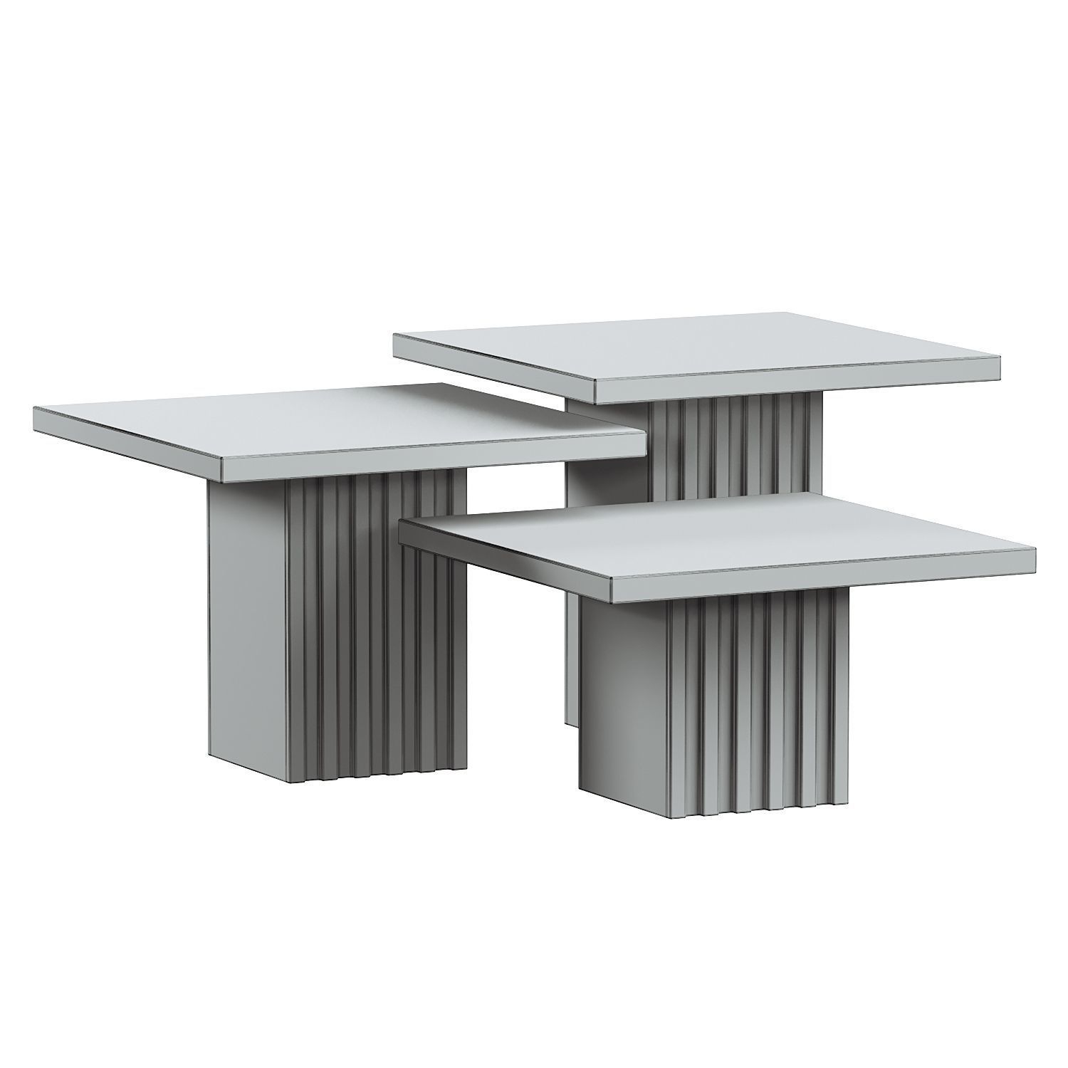 Atlas Travertine Coffee Table 3D model_5