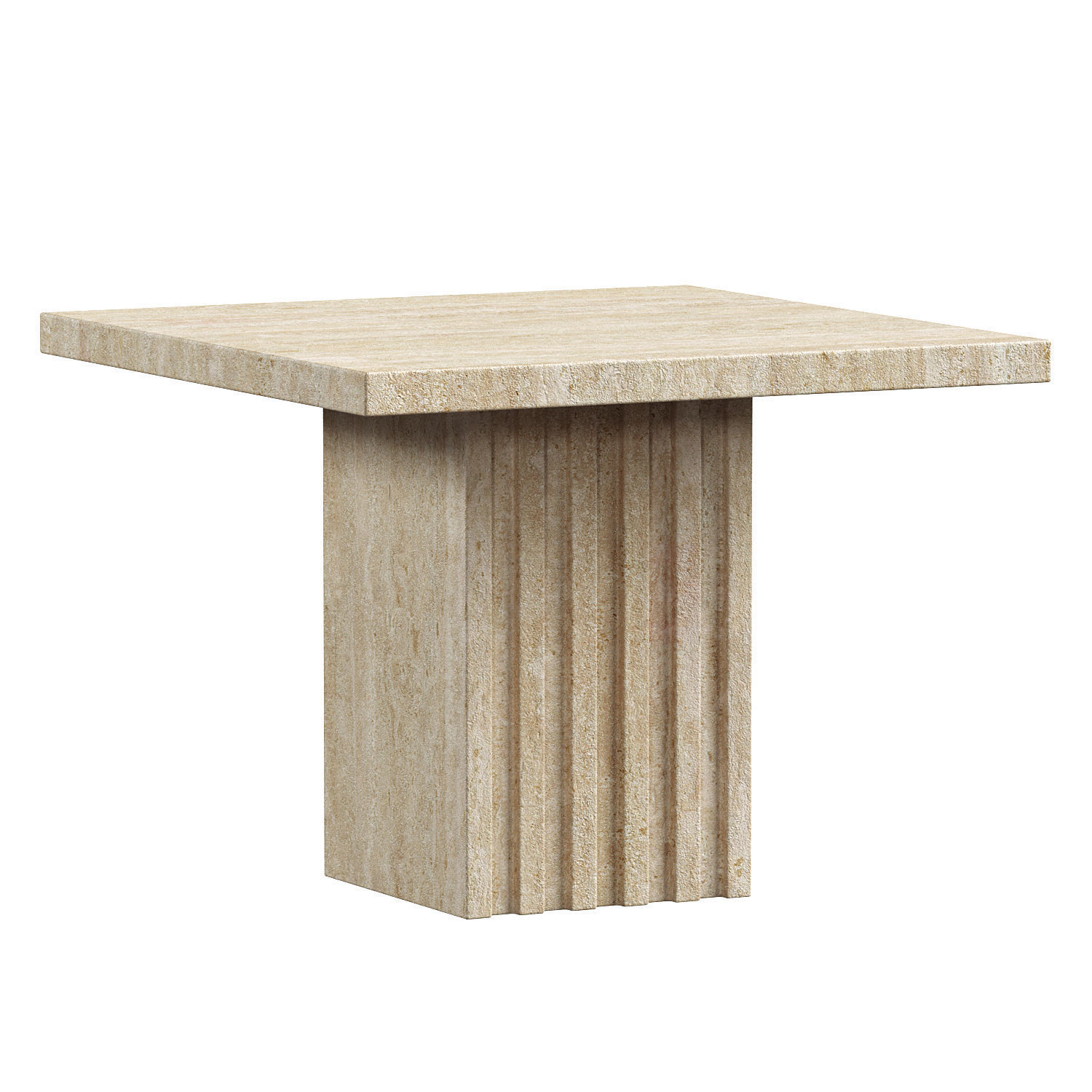 Atlas Travertine Coffee Table 3D model_2
