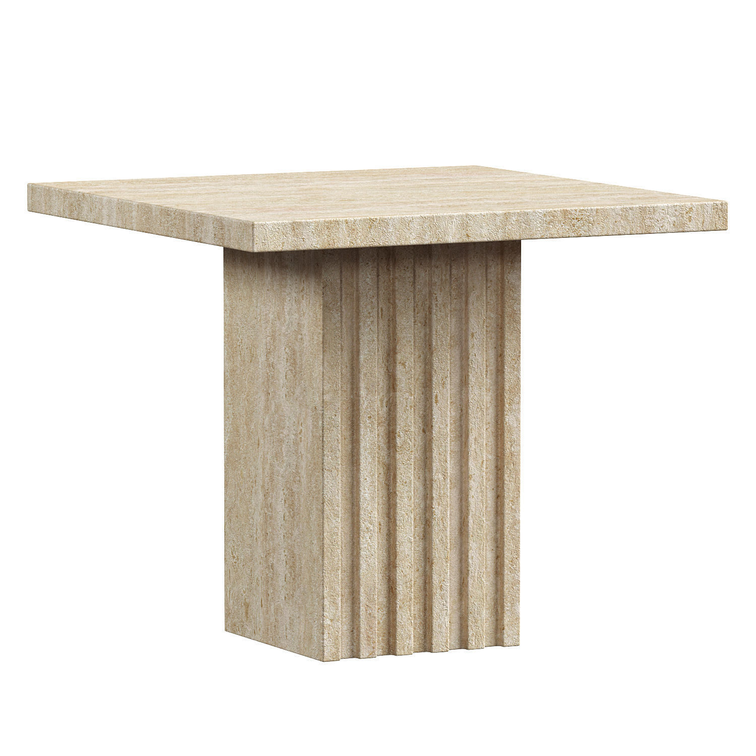 Atlas Travertine Coffee Table 3D model_1