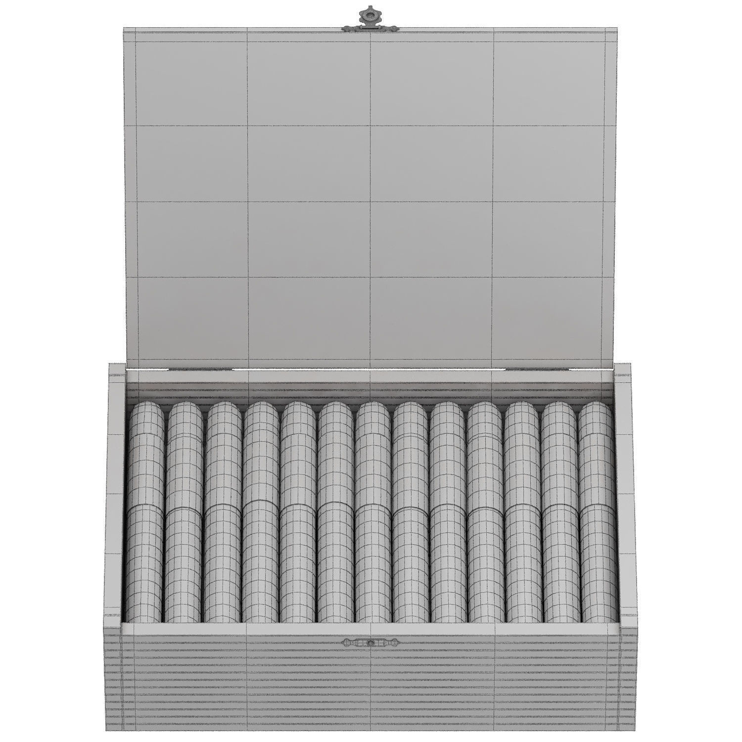 mavidoff millennium blend robusto box of 25 3D model_4