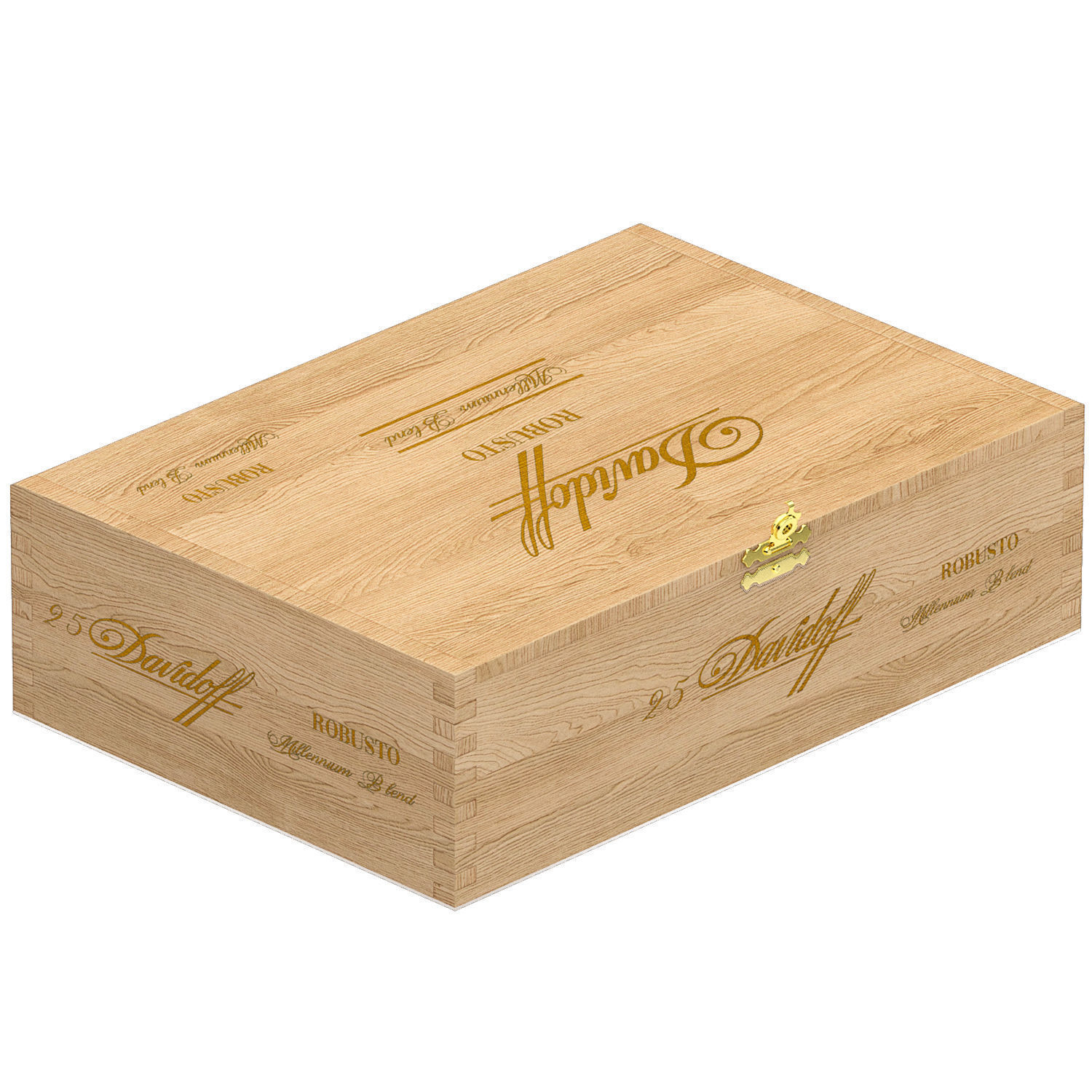 mavidoff millennium blend robusto box of 25 3D model_2