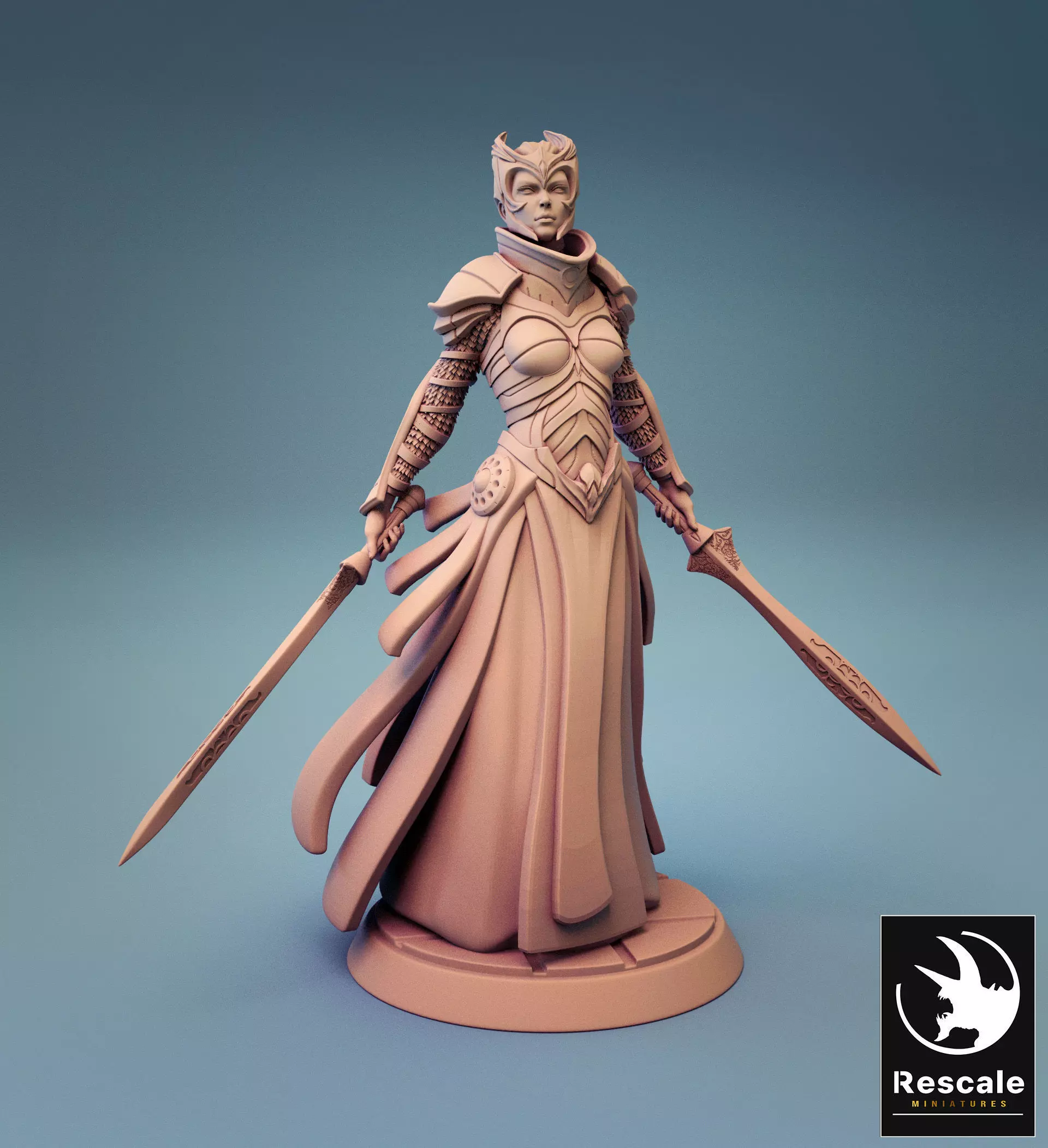 Female Knight 3D print model