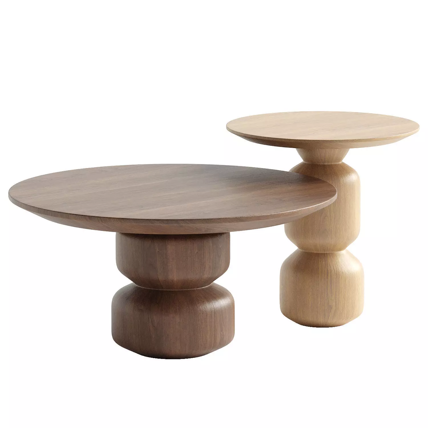 Rafaella Solid Wood Coffee Table 3D model