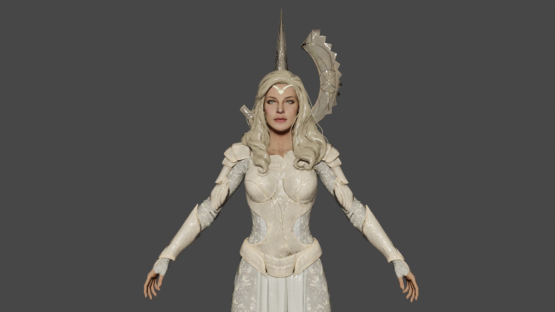 Thena  Low-poly 3D model_1