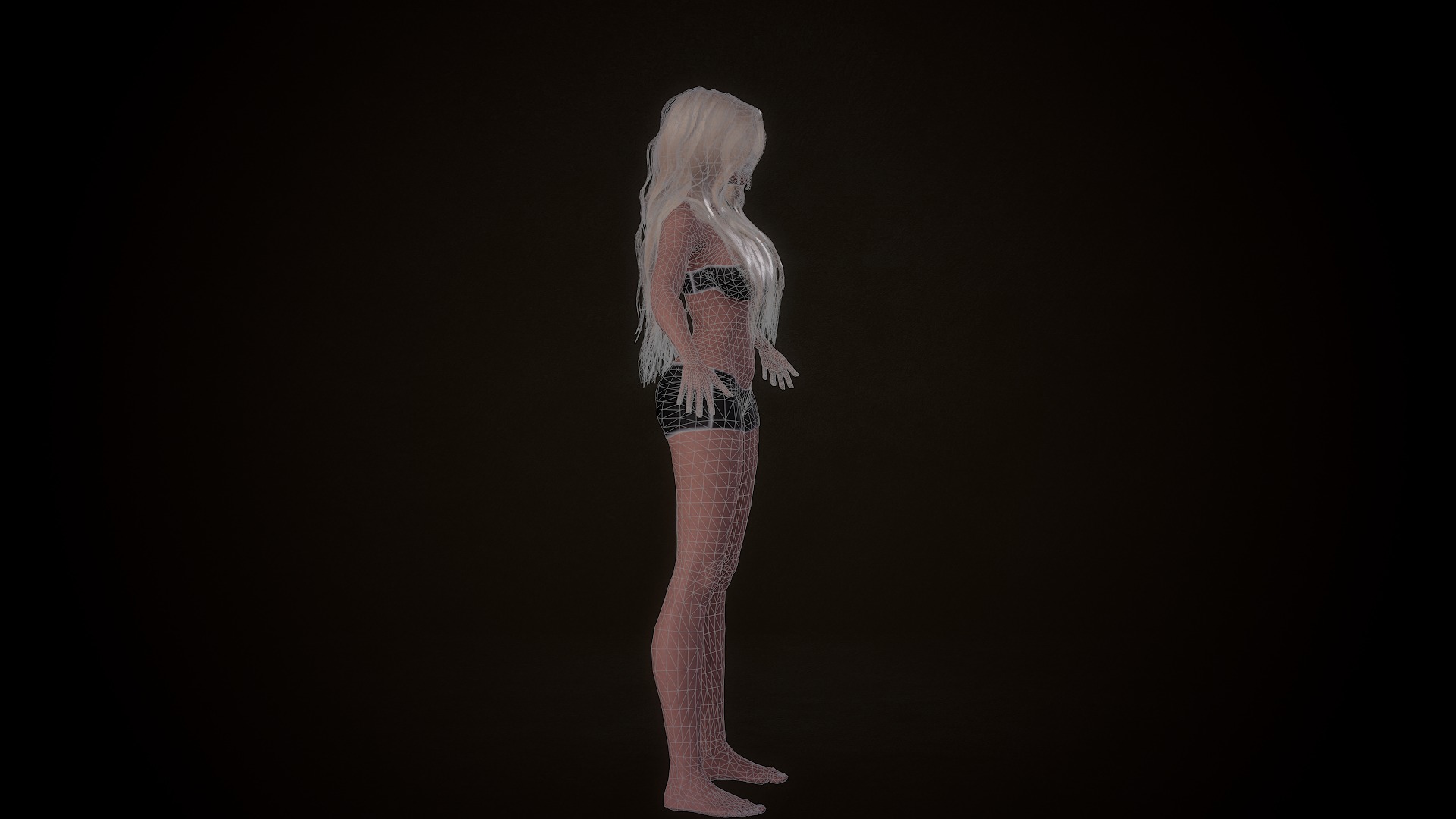Base Female Body Low-poly 3D model_6