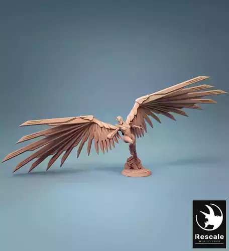 Futurist Angel  3D print model