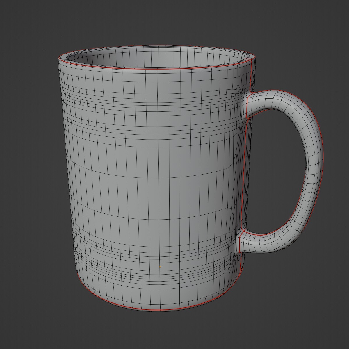 Coffee Cup 02 Low-poly 3D model_7