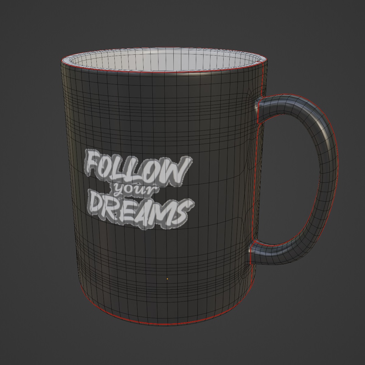 Coffee Cup 02 Low-poly 3D model_6