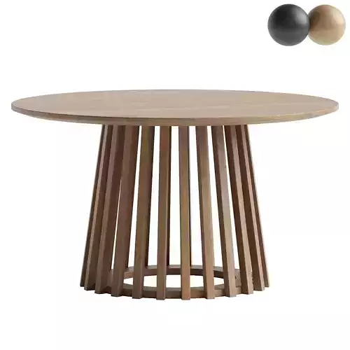 Palmer Slatted Sphere Coffee Table