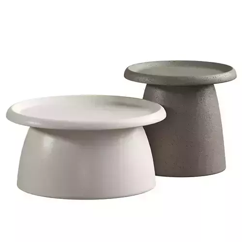 Artiss Coffee Table Round
