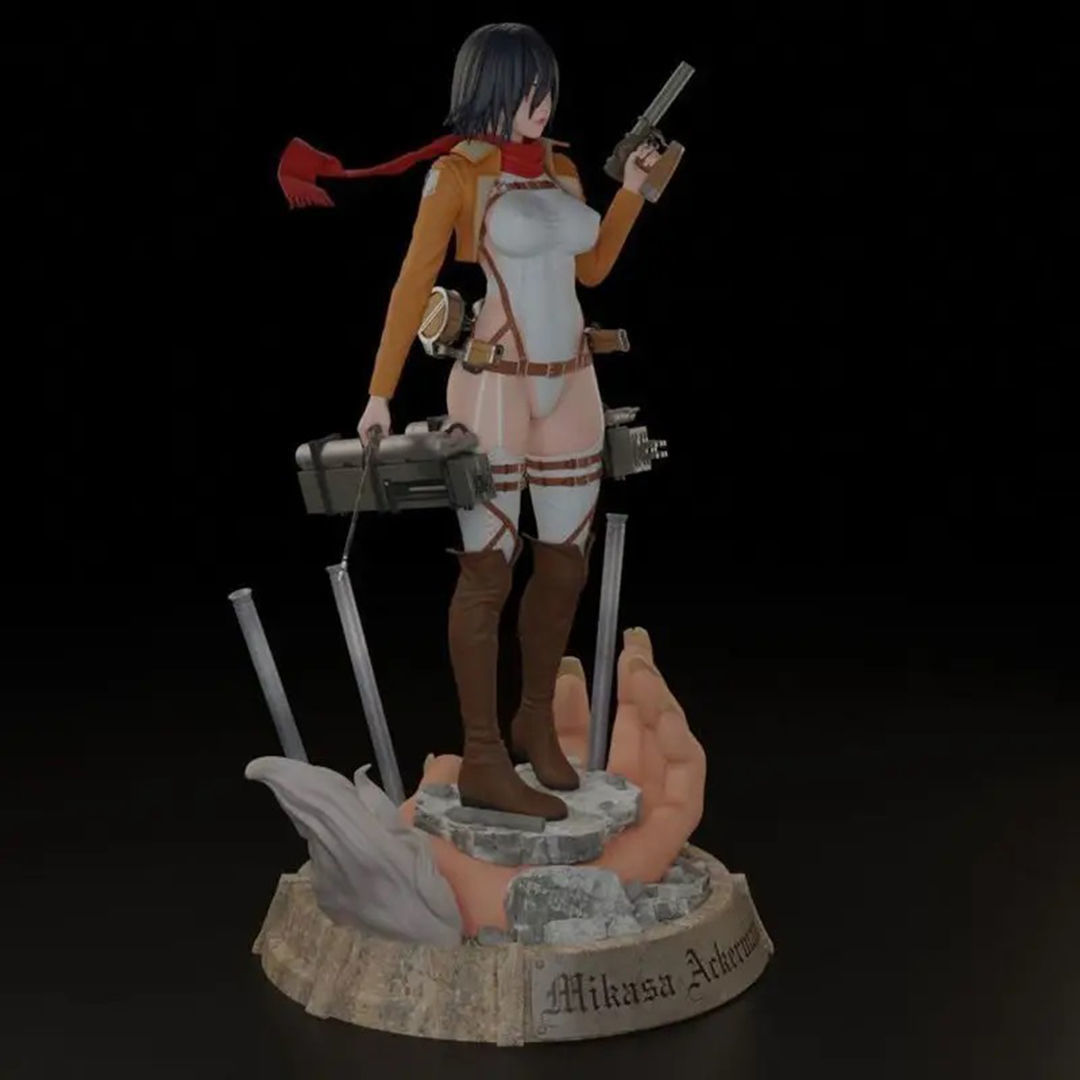 Mikasa Ackerman Figurines from Attack on Titan 3D Print Model 3D print model_5