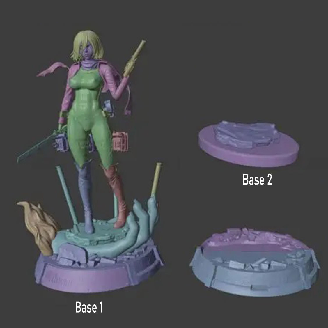 Mikasa Ackerman Figurines from Attack on Titan 3D Print Model 3D print model_11