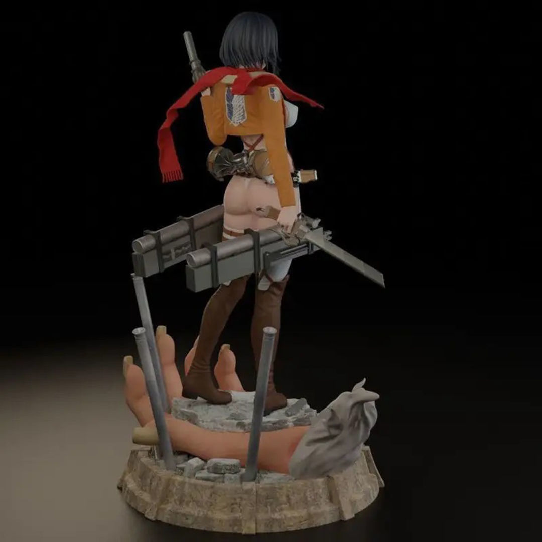 Mikasa Ackerman Figurines from Attack on Titan 3D Print Model 3D print model_4