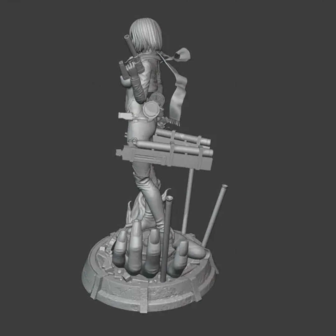 Mikasa Ackerman Figurines from Attack on Titan 3D Print Model 3D print model_9