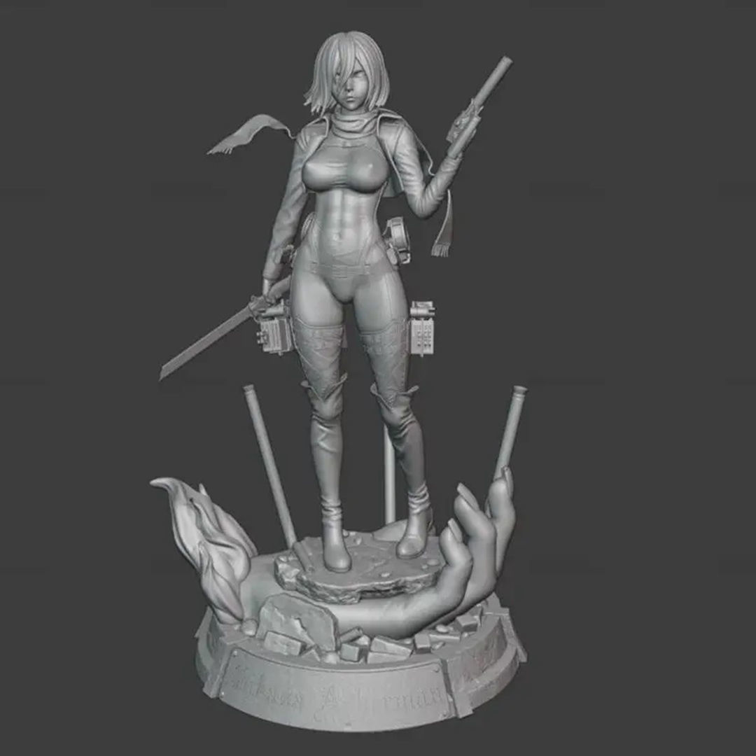 Mikasa Ackerman Figurines from Attack on Titan 3D Print Model 3D print model_7