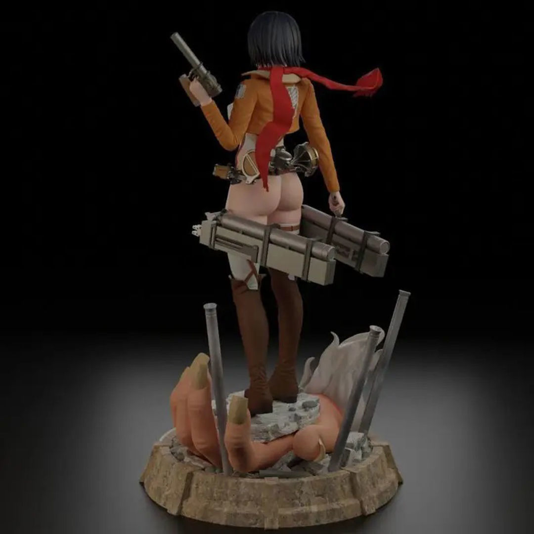Mikasa Ackerman Figurines from Attack on Titan 3D Print Model 3D print model_2