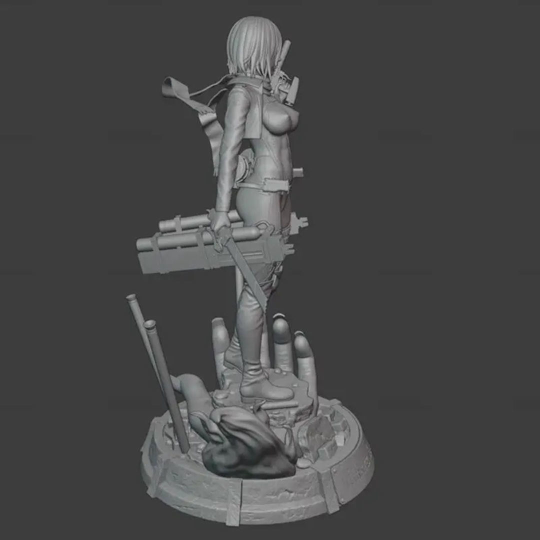 Mikasa Ackerman Figurines from Attack on Titan 3D Print Model 3D print model_6