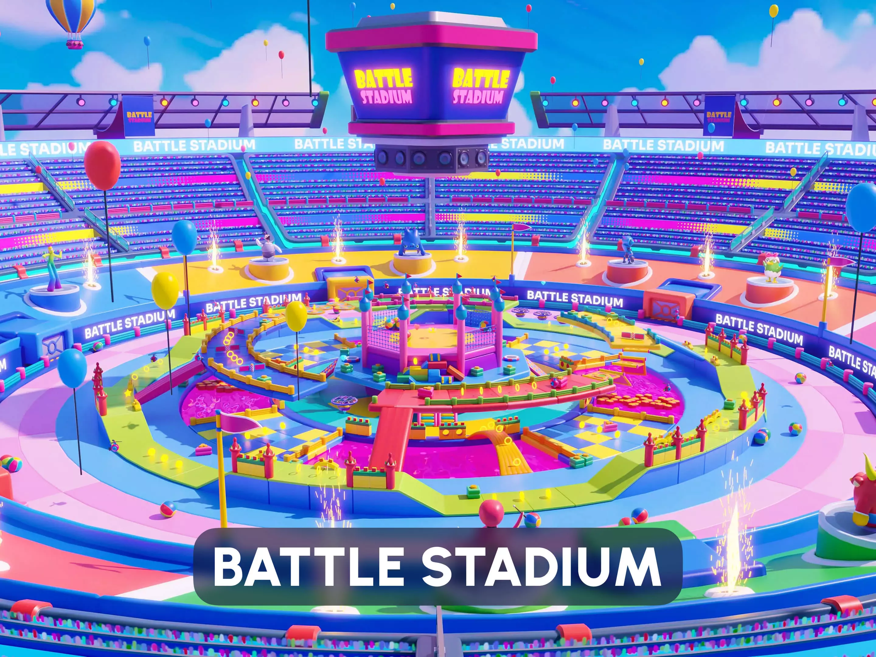 Battle Stadium Low-poly 3D model_0