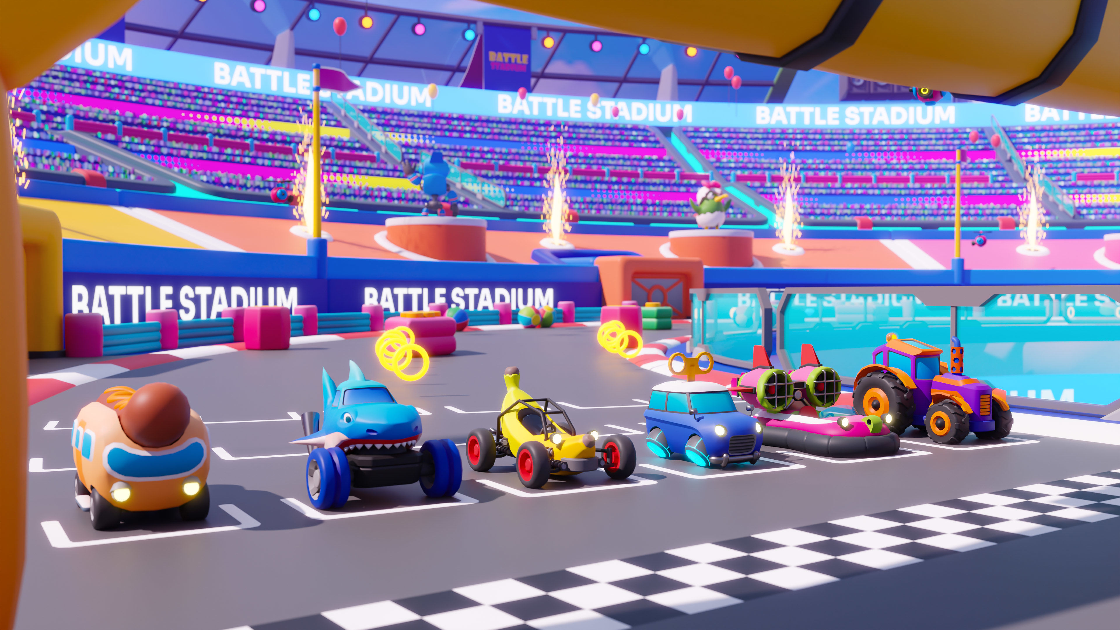 Battle Stadium Low-poly 3D model_5