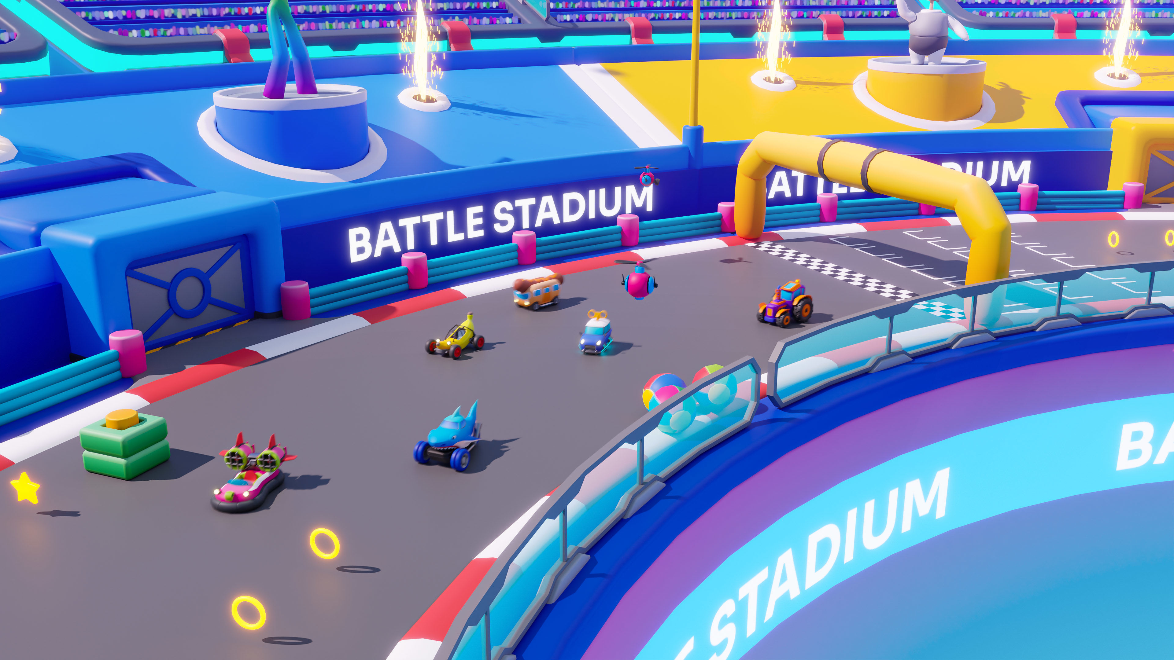 Battle Stadium Low-poly 3D model_13