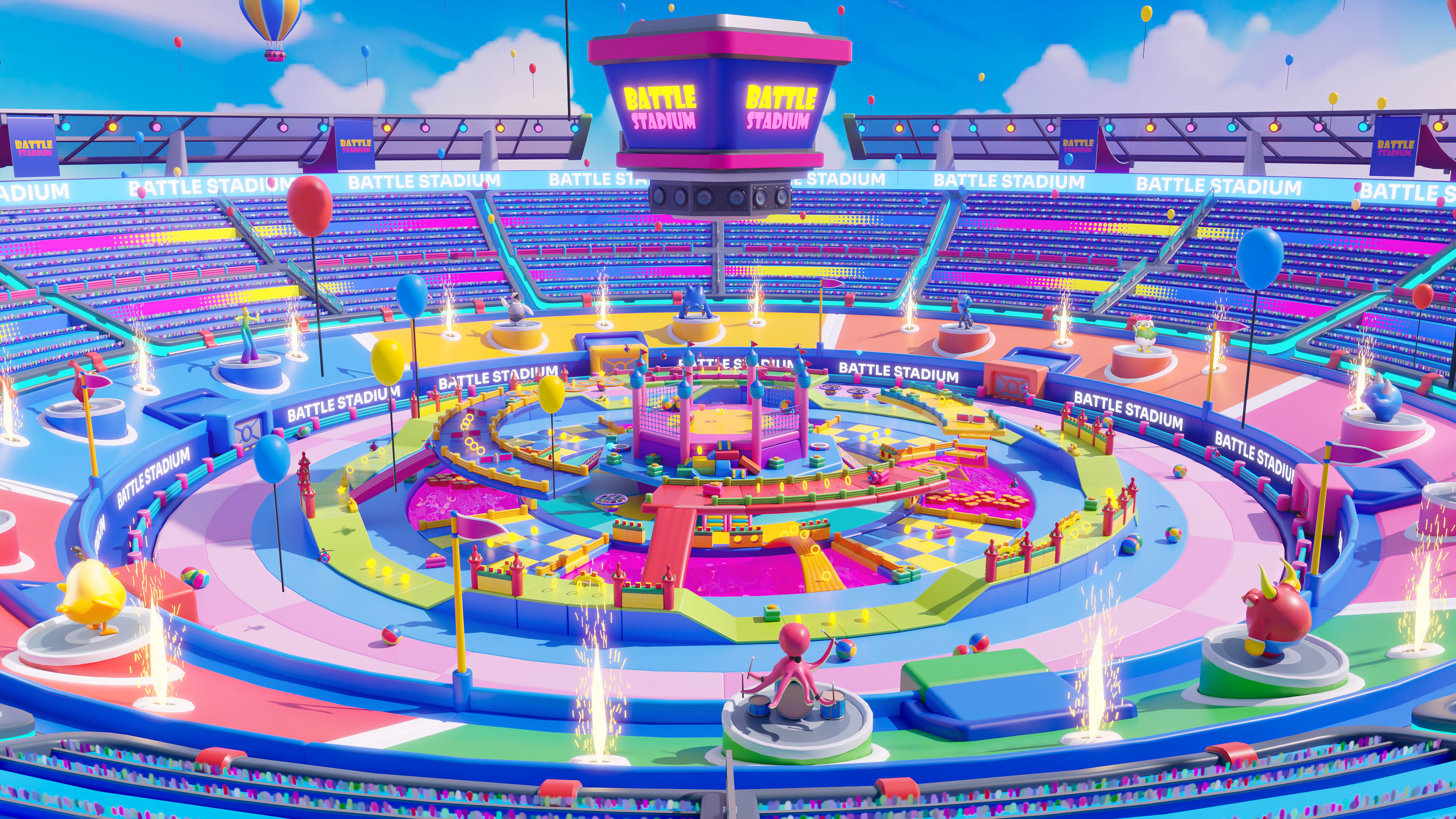 Battle Stadium Low-poly 3D model_4