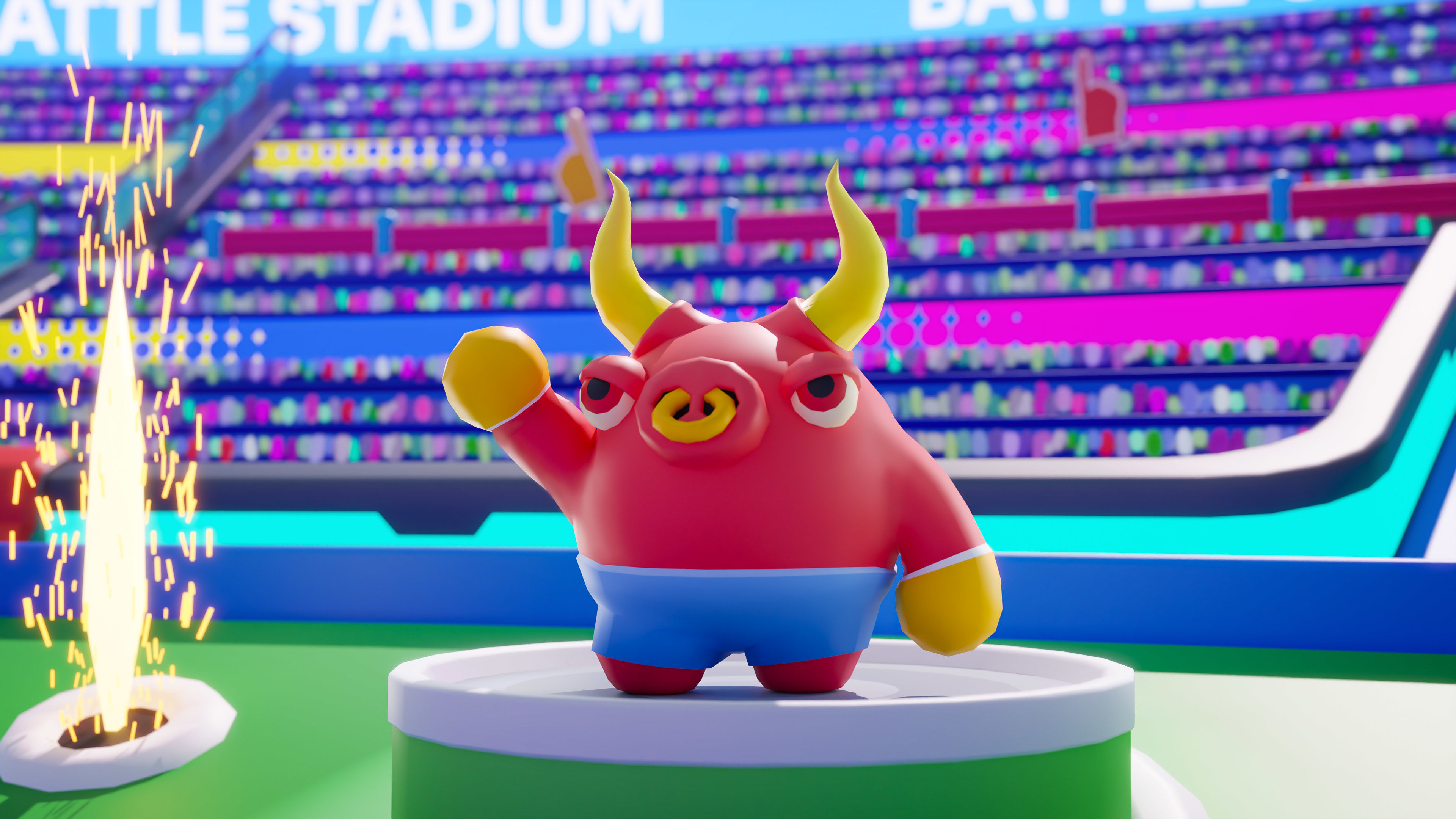 Battle Stadium Low-poly 3D model_22